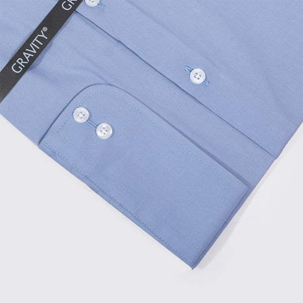 Gravity Men Dress Shirt Sky-Blue