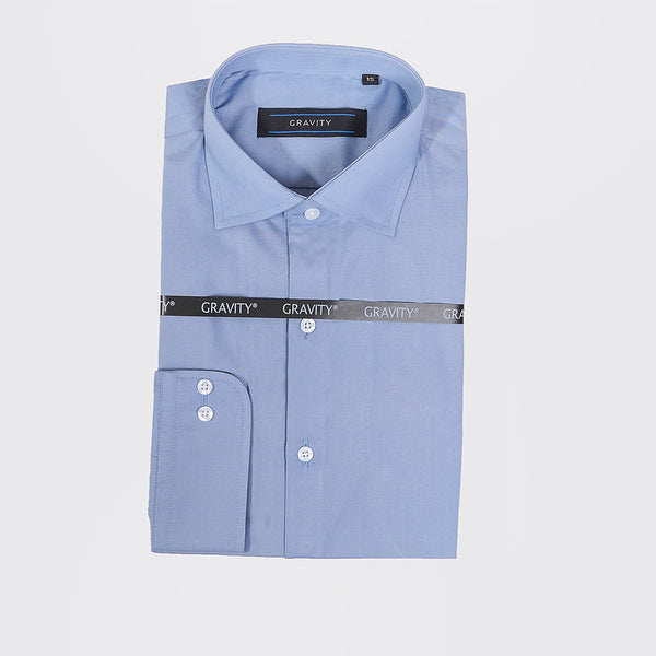 Gravity Men Dress Shirt Sky-Blue