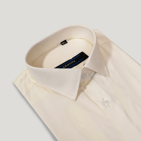 Gravity Men Dress Shirt Off White