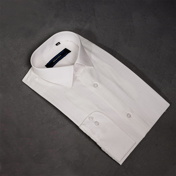 Gravity Men Dress Shirt White