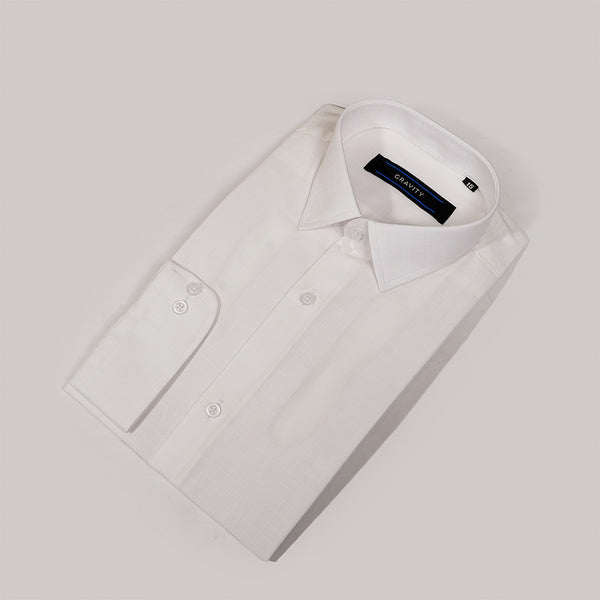 Gravity Men Dress Shirt White
