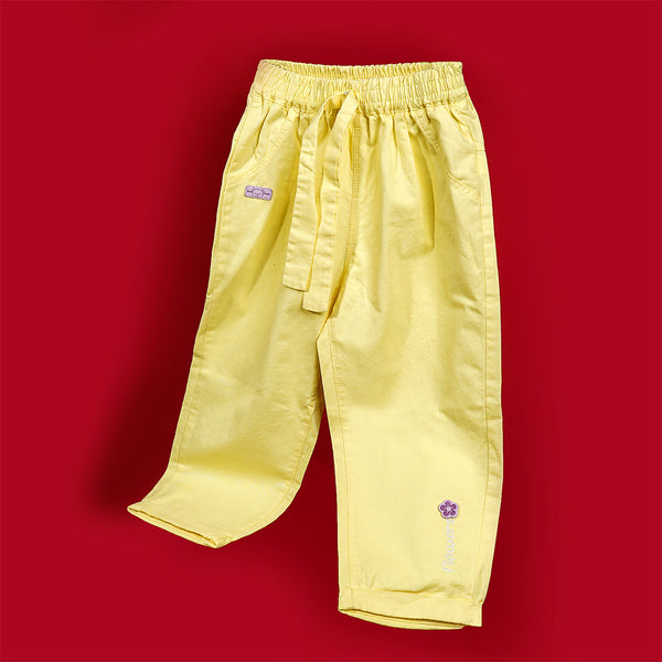 Girls Yellow Trouser