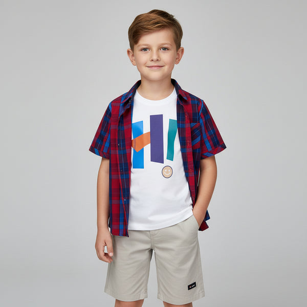 Boys Double Shirt & Short Set