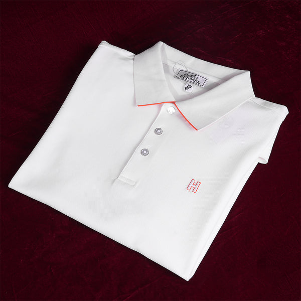 Gravity White Polo T-Shirt