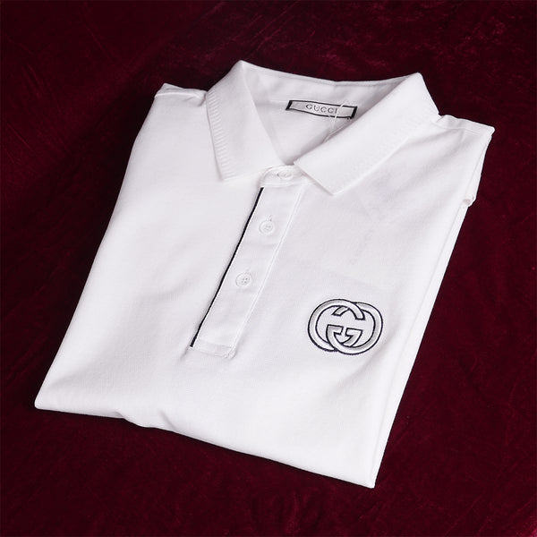 Gravity White Polo T-Shirt