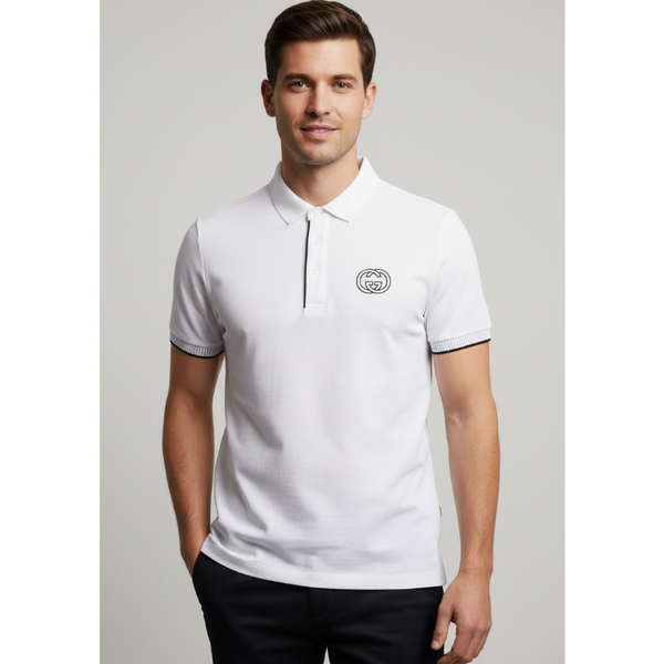 Gravity White Polo T-Shirt