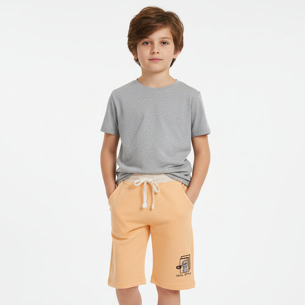 Boys Light Orange Shorts