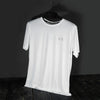 Gravity White Round Neck T-Shirt