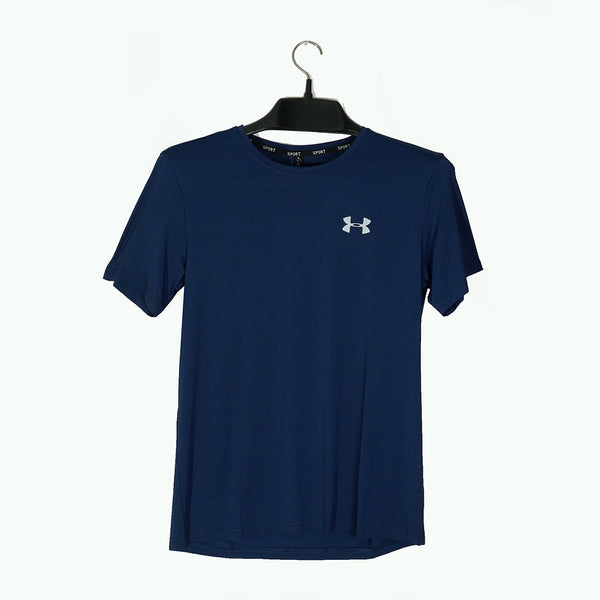 Gravity Blue Round Neck T-Shirt