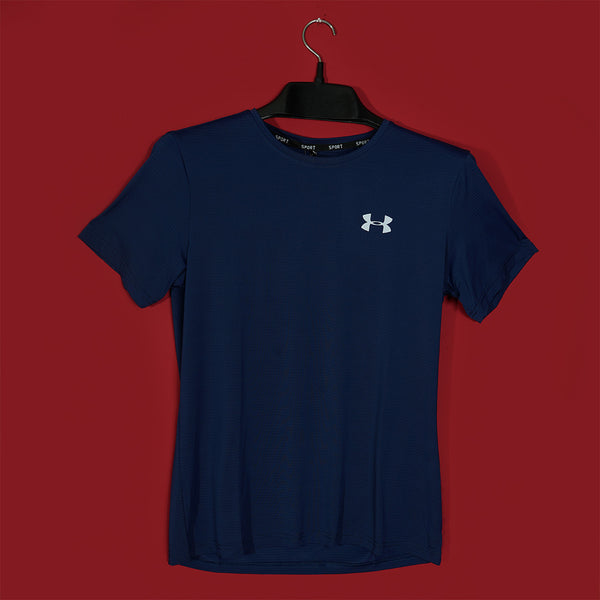 Gravity Blue Round Neck T-Shirt