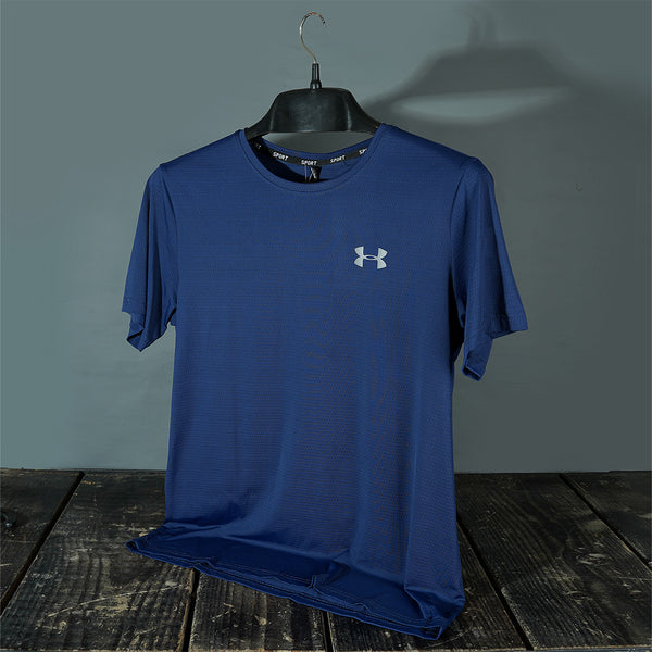 Gravity Blue Round Neck T-Shirt