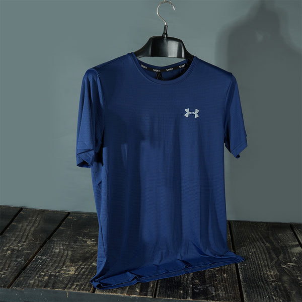 Gravity Blue Round Neck T-Shirt