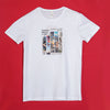 Boys Graphic White T-Shirt