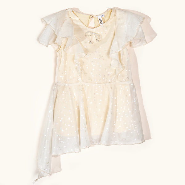 Girls Off White Frock