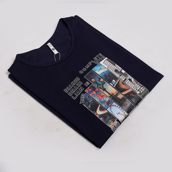 Boys Graphic Black T-Shirt