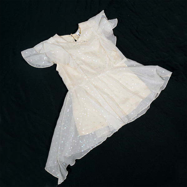 Girls Off White Frock