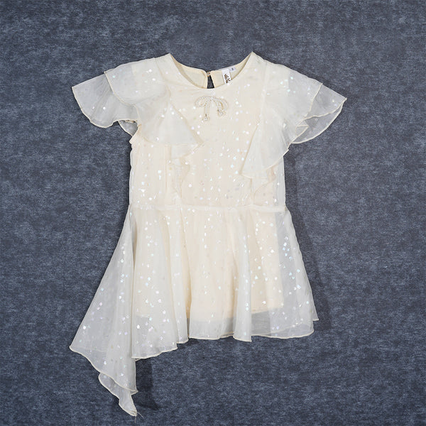 Girls Off White Frock