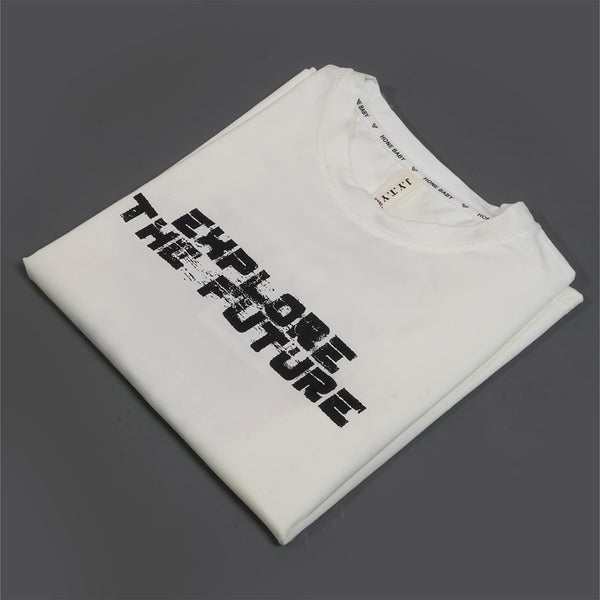 Boys Graphic White T-Shirt