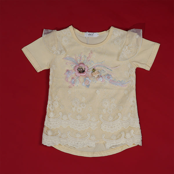 Girls Light Yellow Shirt