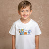 Boys White Graphic T-Shirt