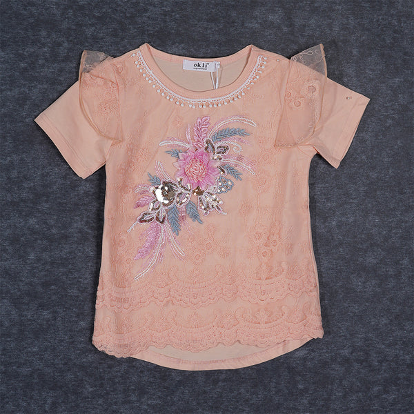 Girls Peach Shirt