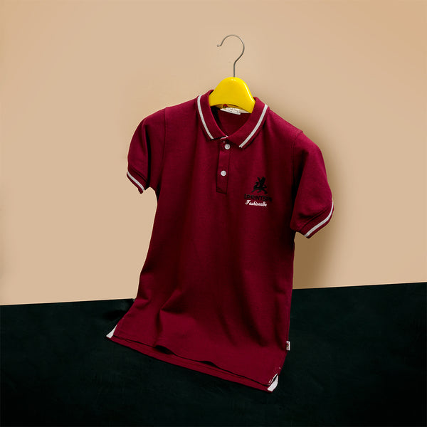 Boys Polo Red T-Shirt