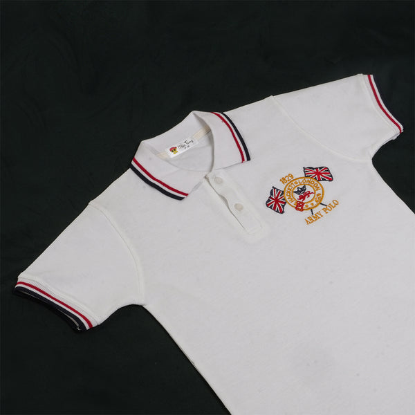 Boys Polo White T-Shirt