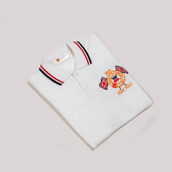 Boys Polo White T-Shirt