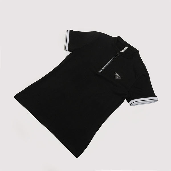 Boys Polo Black T-Shirt
