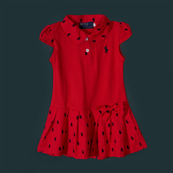 Girls Red Frock