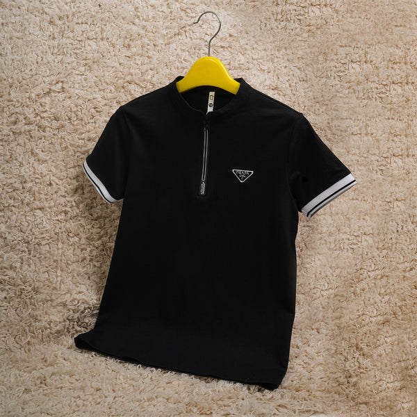Boys Polo Black T-Shirt