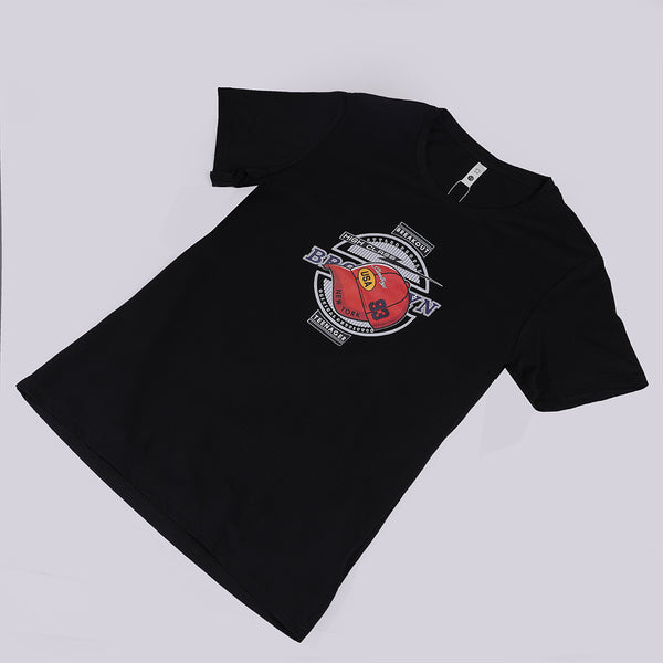 Boys Black Graphic T-Shirt