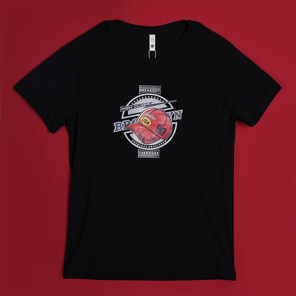 Boys Black Graphic T-Shirt