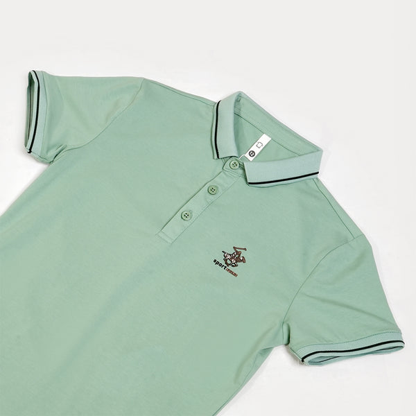 Boys Sage Green Polo T-Shirt
