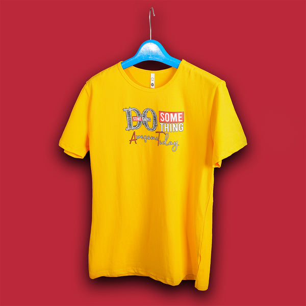 Boys Yellow Graphic T-Shirt