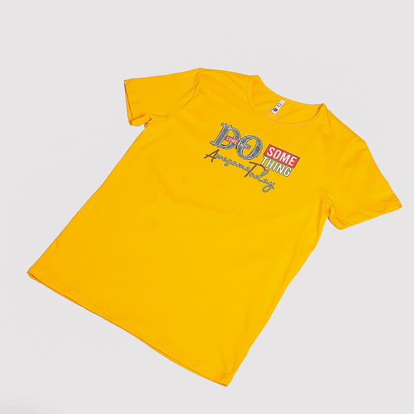Boys Yellow Graphic T-Shirt