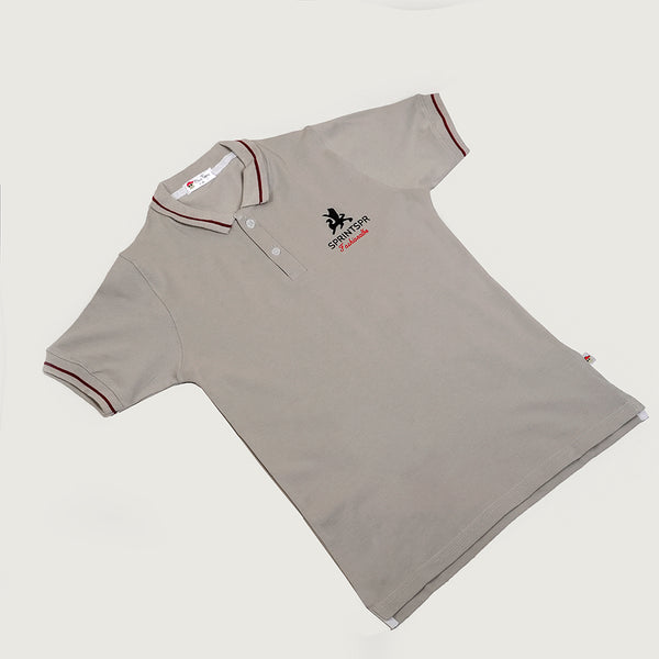 Boys Grey Polo T-Shirt