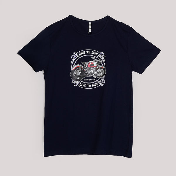 Boys Black Graphic T-Shirt