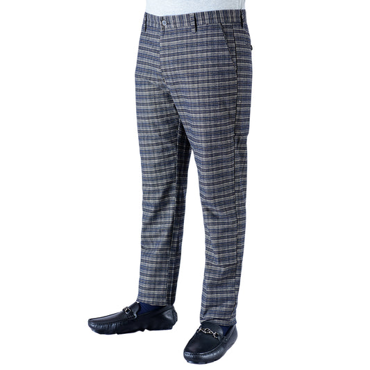 Gravity Men Check Cotton Pant